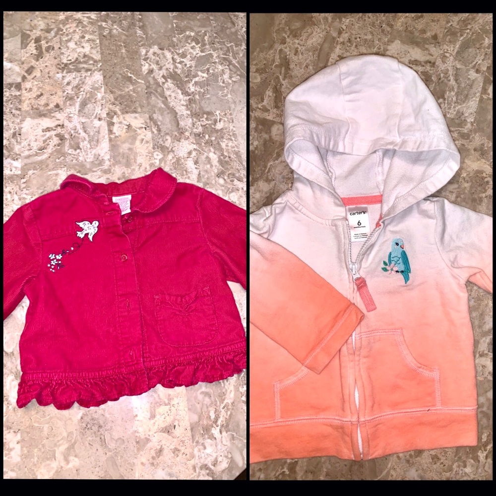 2 6month Baby Girl Jacket/Hoodie